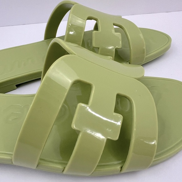 SAM EDELMAN BAY JELLY SLIDE SANDALS, WET JELLY LOOK, WOMENS SIZE 8M, EURO 38.5 - Picture 9 of 15